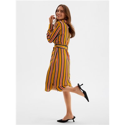 Платье миди женское MINAKU: Enjoy, жёлтое, размер 42