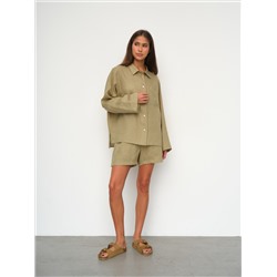 Рубашка короткая  S021_Olive Yellow/Салатовый