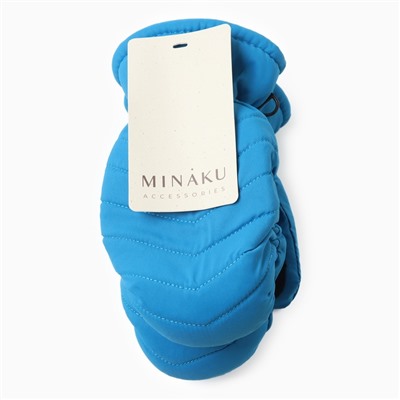 Варежки зимние детские MINAKU, синие, 18 см
