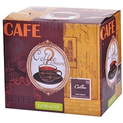 28469 Кружка COFFEE 340 мл с ложкой LR (х36)