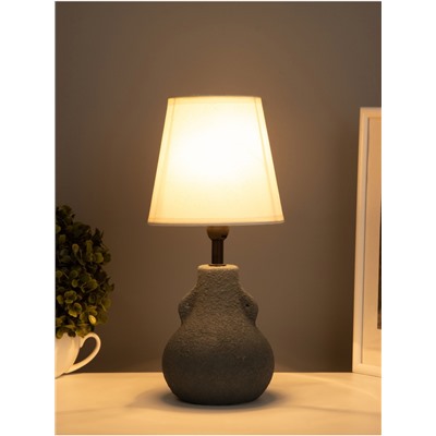 Лампа настольная RISALUX «Каламбур», 1×40 Вт, Е14, бело-серые, 15×15×34.5 см