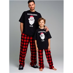 Комплект для мальчиков: брюки текстильные, фуфайка трикотажная (футболка)