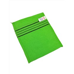 Bath Towel Мочалка-варежка для душа с пилинг-эффектом, однослойная, зелёный 28193