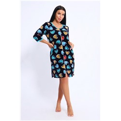 Халат 36974 (Темно-синий)