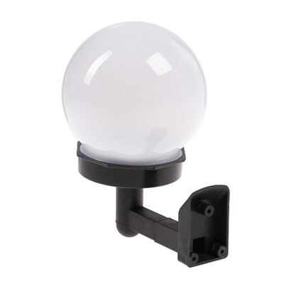 Садовый светильник «Шар», уличный, на солнечной батарее, 14×15×10 см, 1 LED, свечение белое