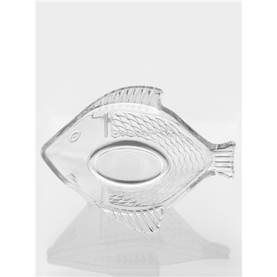 Салатник стеклянный Fish, 21×16 см