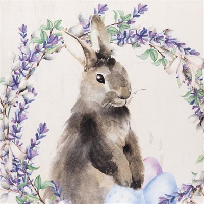 Полотенце Этель «Лавандовый сад» 40×73 см, 100% хлопок, саржа 190 г/м²