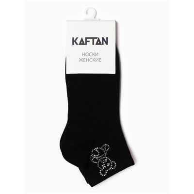 Носки женские KAFTAN «Мишка», размер 36-39 (23-25 см), чёрные