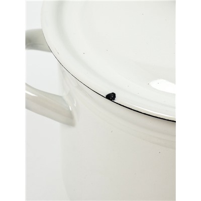 УЦЕНКА Кастрюля цил.борт. 3 л белая (без декора)