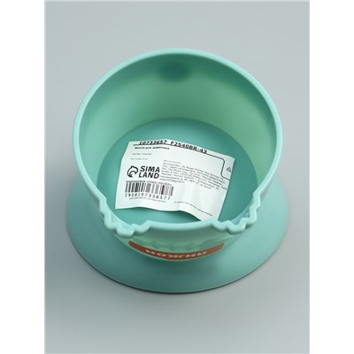 Миска пластиковая на подставке, 13×13×10 см, серая