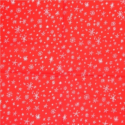 Бумага упаковочная тишью, новогодняя упаковка «Звёздочки - снежинки», 50×66 см