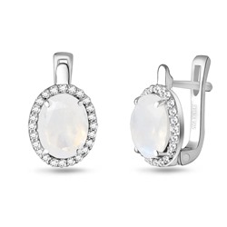 Серьги, лунный камень, Джайв