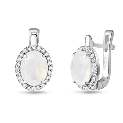 Серьги, лунный камень, Джайв