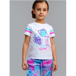 Фуфайка трикотажная для девочек (футболка)