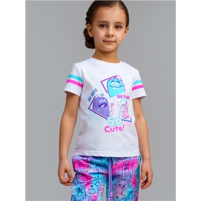 Фуфайка трикотажная для девочек (футболка)