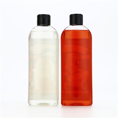 Новогодний подарочный набор косметики «Для взрослых девочек», гель для душа и шампунь для волос, 2×370 мл, 18+, Чистое счастье