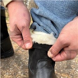 Мини монголки черные, литая подошва