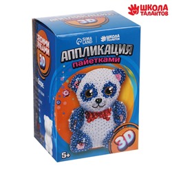 Аппликация пайетками «Панда»