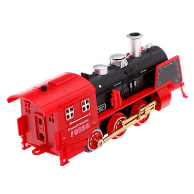 Железная дорога радиоуправляемая «С Новым Годом», эффект дыма