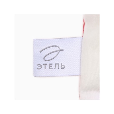 Наволочка декоративная новогодняя «Этель. Зайчик» 40×40 см, велюр