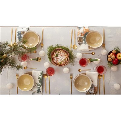 Скатерть новогодняя «Этель» Forest animals, 150×110 ±2 см с ГМВО, 100% хлопок, саржа 190 г/м²