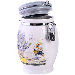 60190 Банка для сыпучих 900 мл Утренняя свежесть дол/жел LR (х24)