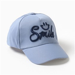 Кепка детская MINAKU Smile, размер 50-52, голубая