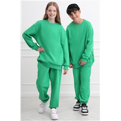 Костюм для девочки оверсайз из футера трехнитки Happyfox