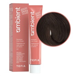 TEFIA  Ambient 6.0 Перманентная крем-краска для волос / Темный блондин натуральный, 60 мл