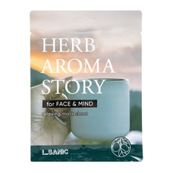 Тканевая маска Herb Aroma Story с экстрактом бергамота и эффектом ароматерапии, 25мл, L.Sanic 109996