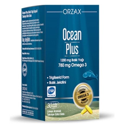 ORZAX OCEAN PLUS FISH OIL 30 капсул