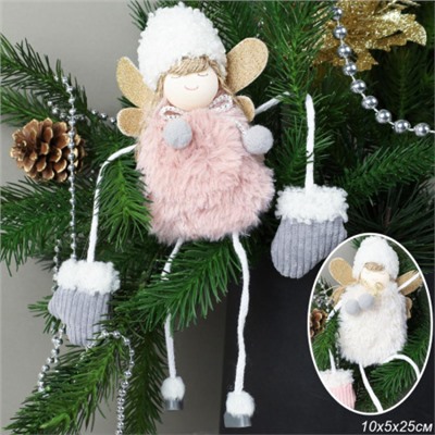Новогоднее украшение Ангел магнитные ручки 7*4*22 см / N112ABС /уп 200/ микс