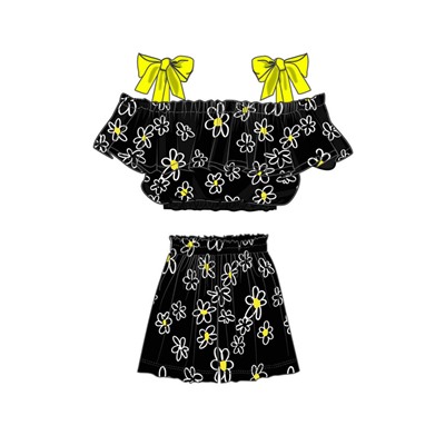 Комплект текстильный для девочек: топ, шорты