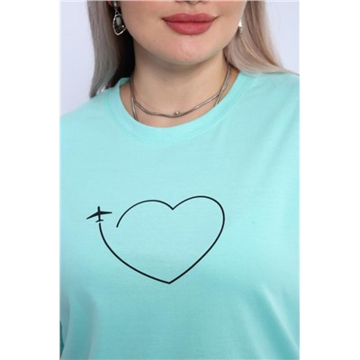 Футболка женская ФЖ0062А (Ментоловый)