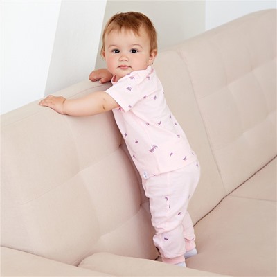 Футболка детская детская MINAKU, рост 74-80 см, розовая