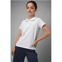 Блузка-поло с коротким рукавом для девочки Happyfox