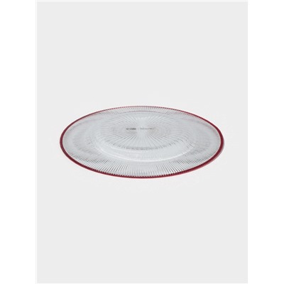 Тарелка Magistro Radiant, d=21 см, стекло, прозрачная