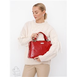 Сумка женская кожаная 9613-1S wine red Velina Fabbaino-Safenta