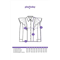 Блузка PLAYTODAY, 1128312