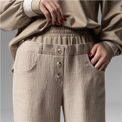 Брюки с имитацией многослойности, Раскованный шик