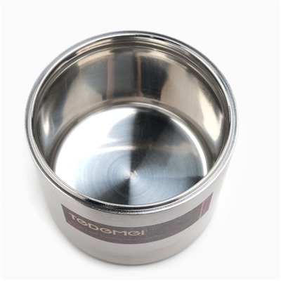 Термос для еды TAKE IT EASY, 900 мл, 15.5×15 см, с широким горлом, нержавеющая сталь, серебристый, красный