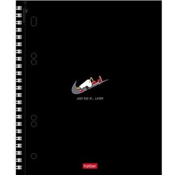 Тетрадь 120л клетка на спирали 3 цв. разделителя "Приключения чайки" soft-touch (094230) 35449 Хатбер