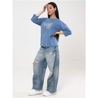 Фрактал - футболка индиго