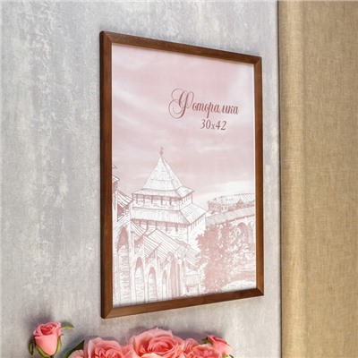 Фоторамка для фото 30×42 см Samoa, сосна, (пластиковый экран), орех