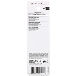 Rimmel London, Профессиональный карандаш для бровей, 001 темно-коричневый, 1,4 г
