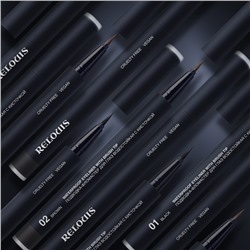 Подводка-Фломастер для глаз Водостойкая с кисточкой тон 01 black