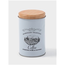 УЦЕНКА Банка для сыпучих продуктов «Дом и поле» 12×7.5×7.5 см кофе