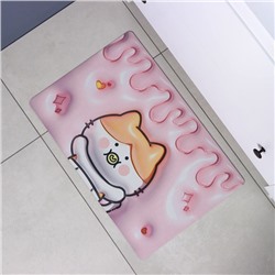 Коврик для дома Доляна Baby, влаговпитывающий, 40×60 см, розовый