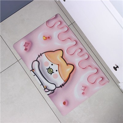 Коврик для дома Доляна Baby, влаговпитывающий, 40×60 см, розовый