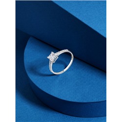 Кольцо из серебра с фианитами родированное 925 пробы S1180891010р